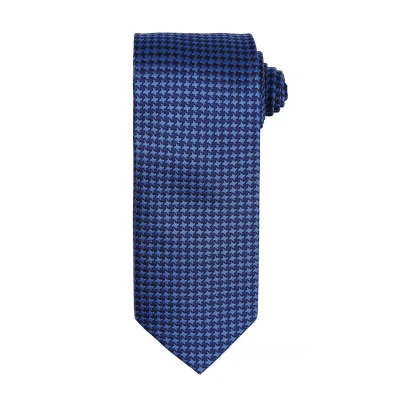 Image of Premier Mens Puppy Tooth Formal Work Tie (Pack of 2) (Royal) Blue One Size
