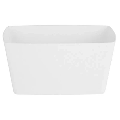 Image of Rammento Large 30cm Long Garden Rectangle Planter Plant Pot Indoor/Outdoor Bright White