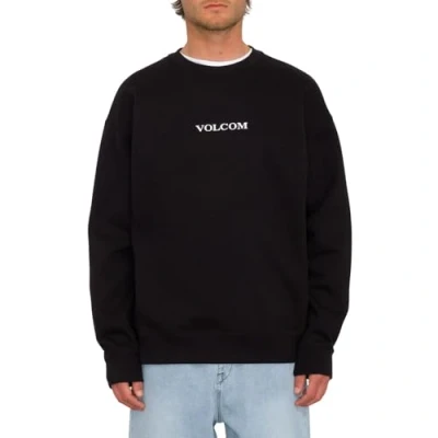Image of Volcom Stone CREW Sweatshirt, Men&#039;s, Size: Small, Black