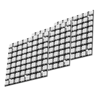 Image of GERUI Pack of 3 U 64 LED Matrix Panel CJMCU 8x8 Module WS2812 5050 RGB in Full Colour Driver Light Development Board Compatible for Arduino and Raspberry