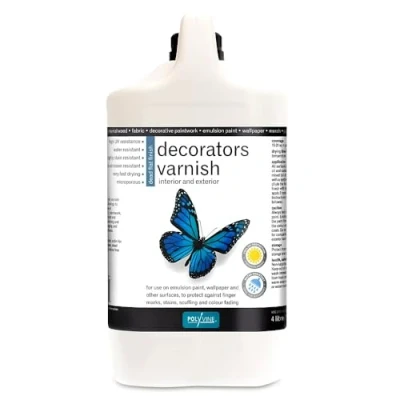 Image of Polyvine Decorators Varnish Clear Dead Flat 4 Litre