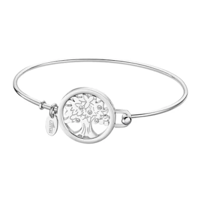 Image of LOTUS STYLE Woman Steel Asscher Cubic Zirconia Bracelet