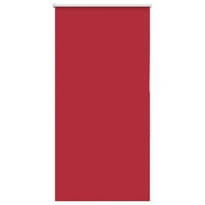 Image of vidaXL Roller Blind Blackout Red 75x130 cm Fabric Width 70.7 Polyester