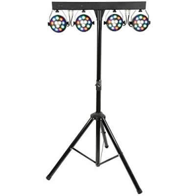 Image of QTX Music Activated LED Lighting stand The Complete Kit