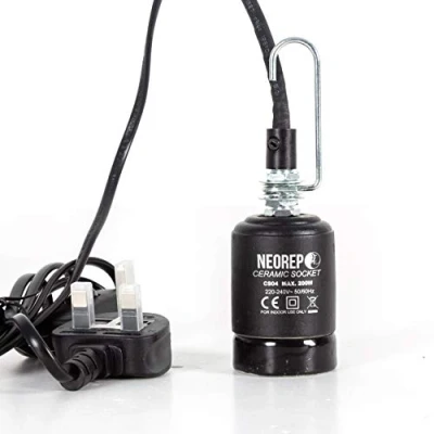 Image of NEOREP Ceramic Socket Bulb Lamp Holder Hanging ES27 Screw Type 1.8m long 200w Max