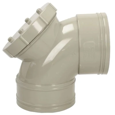 Image of Davant Solvent Soil 92 Double Socket Access Bend 110mm Olive Grey