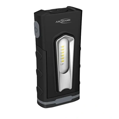 Image of Ansmann Rechargeable Workshop Inspection Light 10 W SMD LED up to 500 Lumens, Includes Charging Station Ideal for Professional Use in Workshops, Construction Sites, Industry,