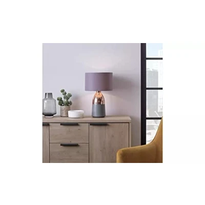 Image of Pluto Touch Table Lamp Creating Luxurious Atmosphere Has Never Been So Easy Just Plug It in and Glow, Glisten Or Gleam, However The Mood Takes You Copper &amp; Grey