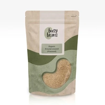 Image of Organic Ground Linseed (Milled Flaxseed) Certified by Busy Beans (1kg)