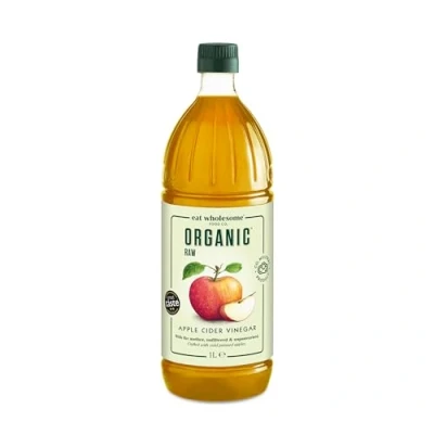 Image of Eat Wholesome Organic Raw Apple Cider Vinegar Unfiltered with The Mother, 1L