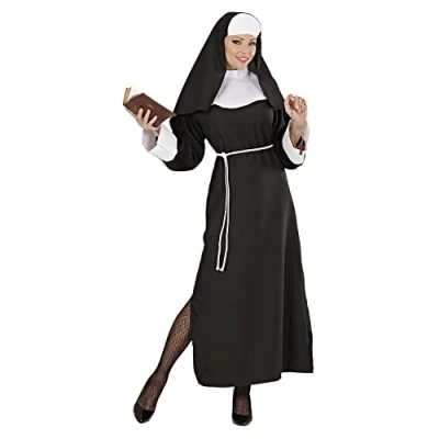 Image of Widmann 44599 Nun costume, Black, White, XS