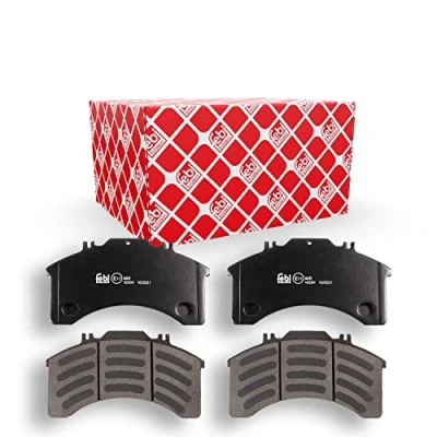 Image of 0001906170, 001906170, 01906170, 1906170, 500039928 Brake pad set FEBI BILSTEIN 16594 Front Axle excl. wear warning contact with attachment material