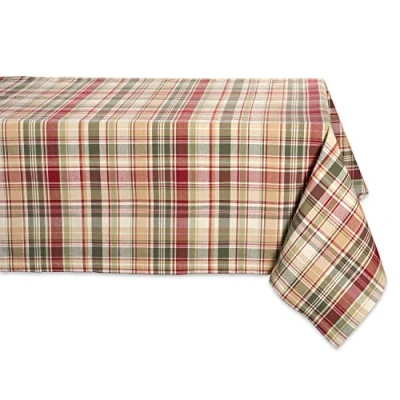 Image of DII Autumn &amp; Thanksgiving Tabletop Linens, Cotton, Plaid, 60x120 Rectangle Tablecloth