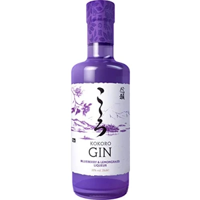 Image of Kokoro Gin Liqueur Blueberry and Lemongrass, 20 cl