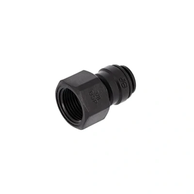 Image of John Guest Plastic Metric Straight Female Fitting 3/8&#039;&#039; 8 mm for Water Filtration and Reverse Osmosis