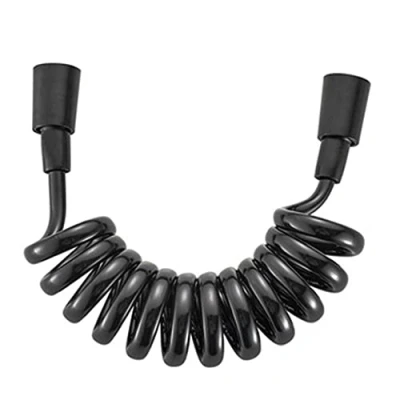 Image of Telescopic Hose,holilest Flexible Shower Hose Spring for Water Plumbing Toilet Bidet Sprayer Bathroom Accessories Black