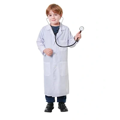 Image of Bristol Novelty CC309 Doctor&#039;s Coat Costume For Kids White, Medium