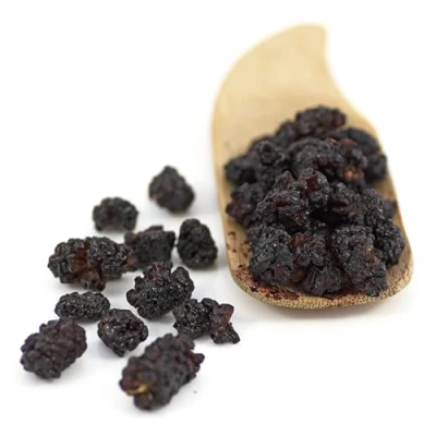 Image of Sussex Wholefoods Organic Black Mulberries 500g Premium, Delicious, Perfect for Snacking &amp; Baking