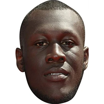 Image of FoxyPrinting Stormzy MH 2018 Music Celebrity Cardboard Party Face Mask Fancy Dress