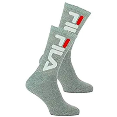 Image of Fila 2 PAAR Socks, Women&#039;s, Size: 6 8, Grau