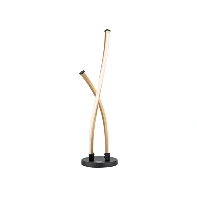 Image of Polina Integrated LED Table Lamp Black 1x 13.9W 3000K Dimmable