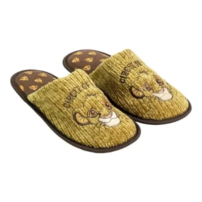 Image of CERDÁ LIFE&#039;S LITTLE MOMENTS Unisex Zapatillas de Casa Abierta Lion King Slipper, Mustard, 5 UK