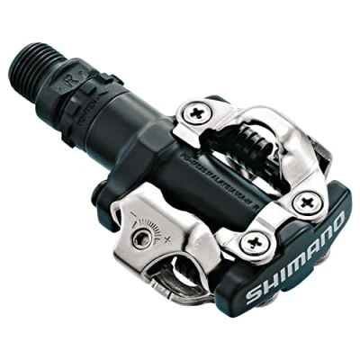 Image of Shimano PDM520 Clipless SPD Bicycle Cycling Pedals BLACK &quot;With Cleats&quot;, BLACKS