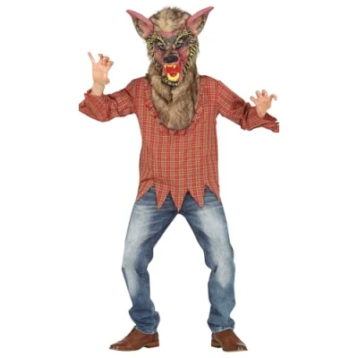 Image of FIESTAS GUIRCA Werewolf Fancy Dress Costume for Kids 7 9 Years