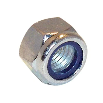 Image of Forgefix Hexagon Nut &amp; Nylon Insert ZP M8 Bag 100 FORNYLOC8M