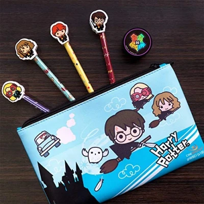 Image of Cinereplicas Harry Potter Stationery Set Officially Licensed Kawaii Characters