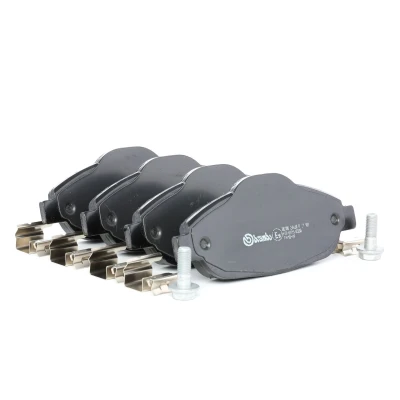 Image of 1609253080, 1613259380, 1617270080, 1647862780 brake pad set BREMBO P 61 101 excl. wear warning contact with caliper screws accessories