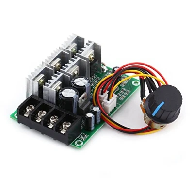 Image of DC Motor Speed Controller with Overload Protector 12V 36 V 48V 30A Slow Start Adjustable Board for Permanent Magnet Brushed