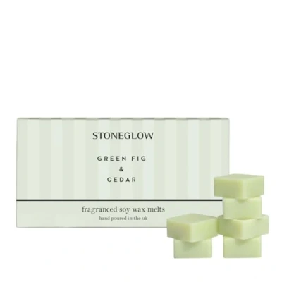Image of Stoneglow Modern Classics Collection Green Fig &amp; Cedar 192 grams Scented Wax Melts (Green)