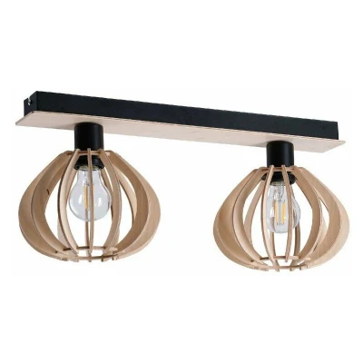 Image of Nicoleta Twin Ceiling Spotlight Black, 52cm, 2x E27