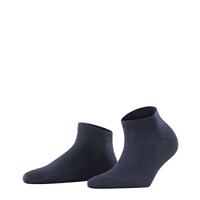 Image of FALKE Women&#039;s Family W SN Sustainable Cotton Low Cut Plain 1 Pair Trainer Socks, Blue (Marine 6129) new eco friendly, 2.5 5
