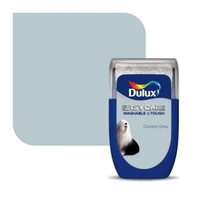 Image of Dulux Easycare Washable &amp; Tough Tester Paint Coastal Grey 30ML