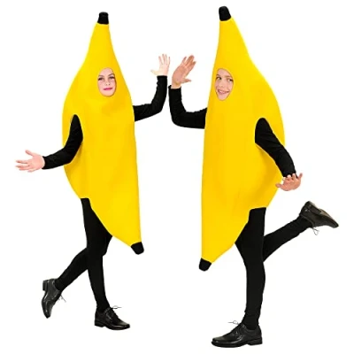 Image of Children&#039;s Banana Child 158cm Costume for 60s 70s 80s Cartoon Fancy Dress