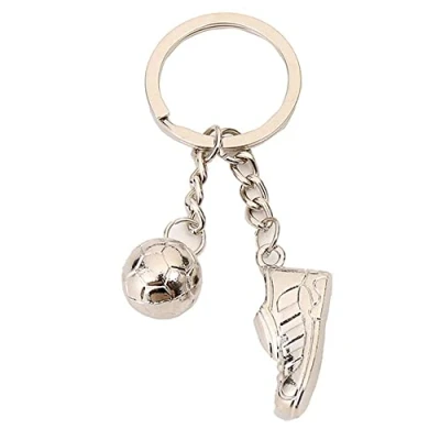 Image of ARFUKA Keyring Football and Shoes Pendant Keychain Metal Key Ring Charm Jewellery Christmas Birthday Gift Chain Holder for Men Women