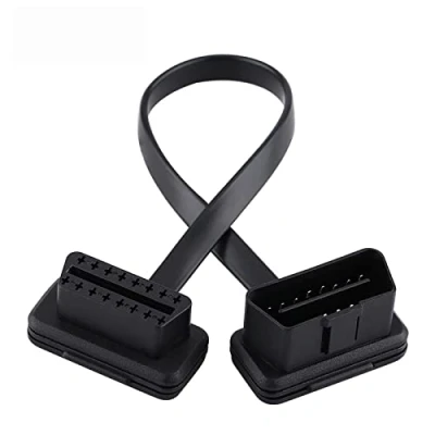 Image of Qiilu OBD2 extender, Car Auto 16 Pin Male to Female Extension Cable Diagnostic Adapter(30CM)
