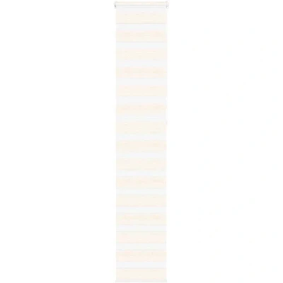 Image of vidaXL Zebra Blind Marble Beige 40x230 cm Fabric Width 35.9 Polyester