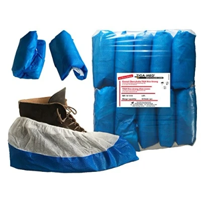 Image of Disposable Overshoes TIGA MED Professional Extra 9gr Shoe Covers Pack Premium with both table Non Slip Sole. of 50