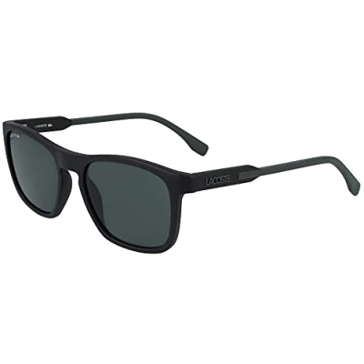 Image of Lacoste Men&#039;s L604SND Sunglasses, Matte Black/Green, One Size