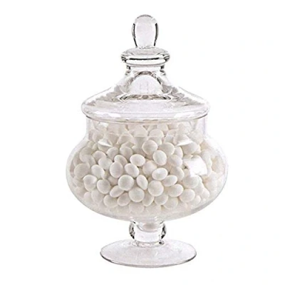 Image of DEENZ NEW 30CM DECORATIVE GLASS JAR WEDDING TABLE CENTRE PIECE SWEETS CHOCOLATE