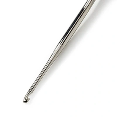 Image of Prym Yarn Crochet Hook, Steel, Silver, 0.6 mm, One Size
