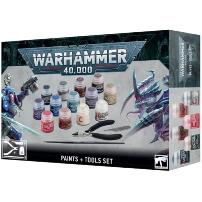 Image of Games Workshop Warhammer 40,000: Paints + Tools Set