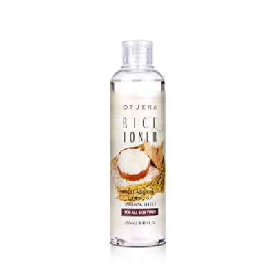 Image of ORJENA Rice Natural Toner Brightening Effect, Glowing Skin, Soothing Skin For All Types, 250ml Net Wt