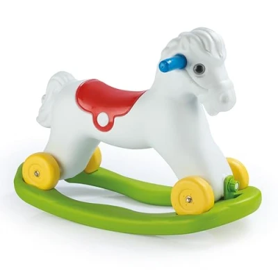 Image of Rocking Horse with Wheels Ride On Toy for Toddlers Developmental Active Play Sturdy &amp; Durable 24 Months +
