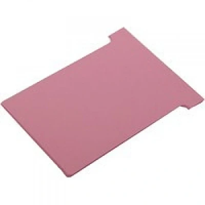 Image of Nobo T Cards Tab Top 15mm W60x Bottom W48.5x Full H85mm Size 2 Light Pink Ref 32938905 [Pack of 100]