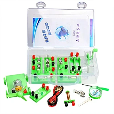 Image of XANHOY Physics Electric Circuit Learning Starter Kit Science Lab Basic Electricity Magnetism Experiment Education Kits Present Study Guide Middle School
