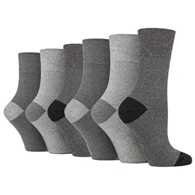 Image of 6 Pairs Gentle Grip Socks size UK 4 8 (6 x RH238)